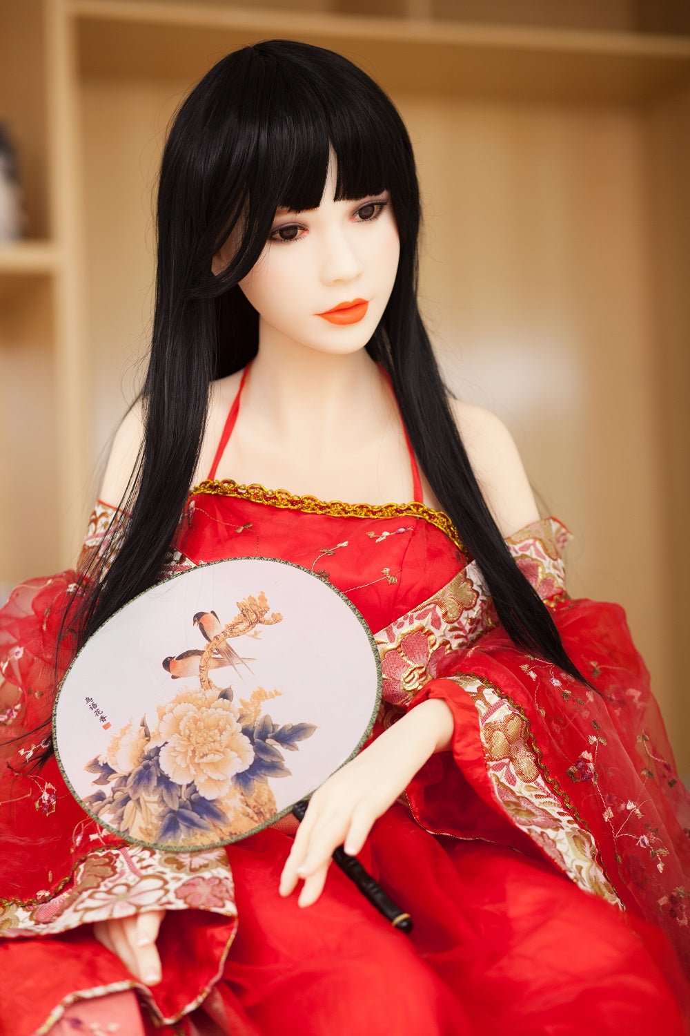 158cm black long hair ancient style beauty doll DL Doll