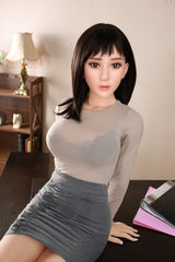 160cm Asian Busty Sex Doll Black Long Hair DL Doll