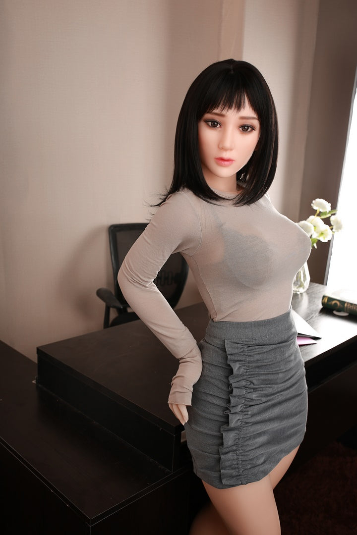 160cm Asian Busty Sex Doll Black Long Hair DL Doll