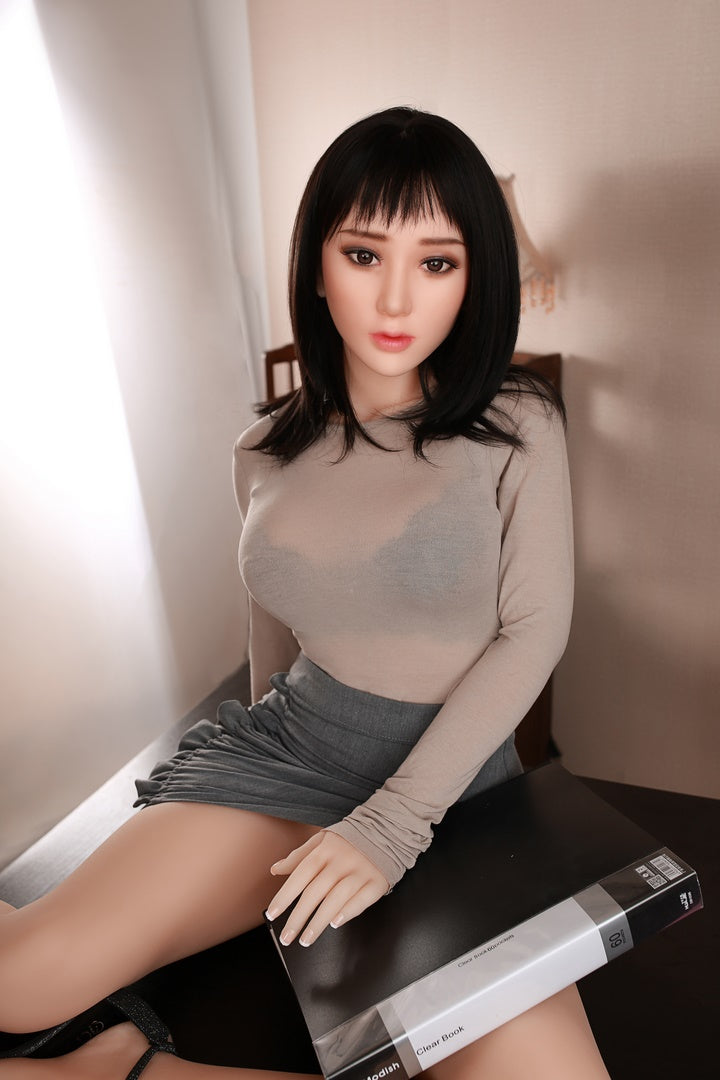 160cm Asian Busty Sex Doll Black Long Hair DL Doll