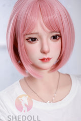 158cm Pink hair passionate C cup Japanese sex doll SHE doll