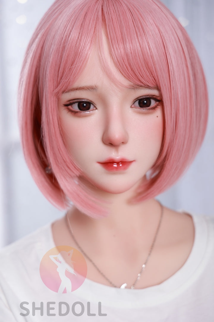 158cm Pink hair passionate C cup Japanese sex doll SHE doll