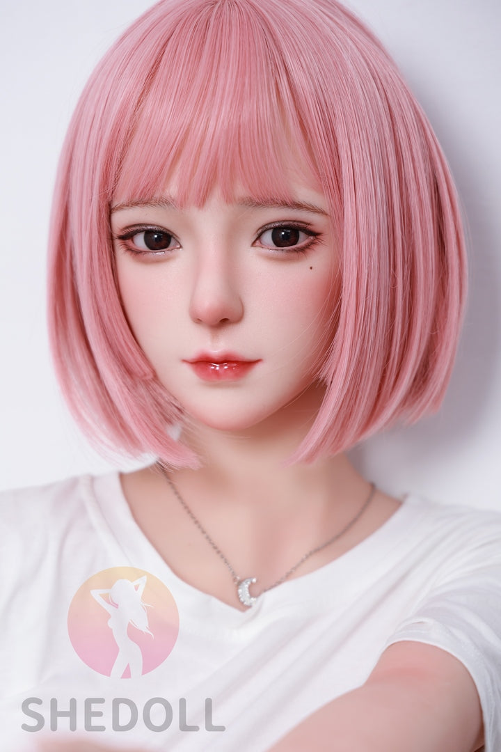 158cm Pink hair passionate C cup Japanese sex doll SHE doll