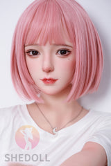 158cm Pink hair passionate C cup Japanese sex doll SHE doll