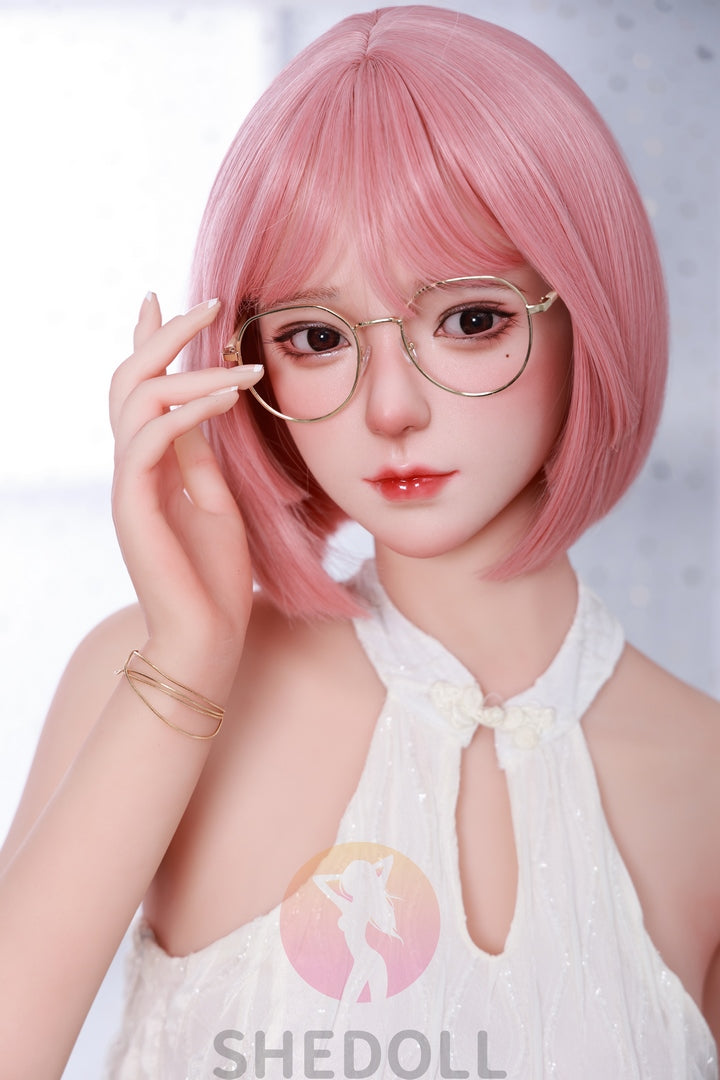 158cm Pink hair passionate C cup Japanese sex doll SHE doll