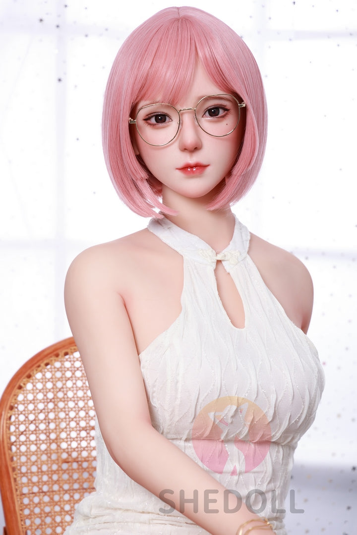 158cm Pink hair passionate C cup Japanese sex doll SHE doll