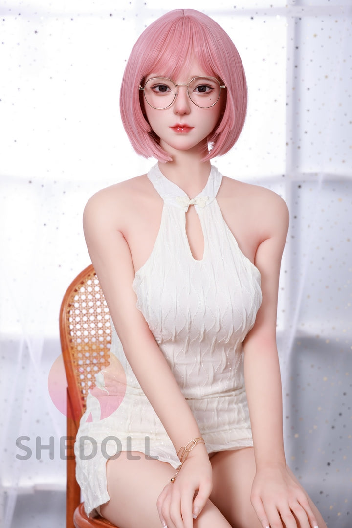 158cm Pink hair passionate C cup Japanese sex doll SHE doll