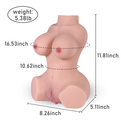 Liz 5.38LB Realistic Half Body Sex Doll Torso Adult Sexy Toy Torsos