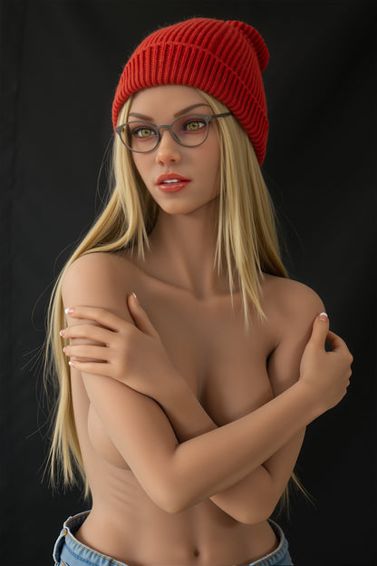 151cm blonde chubby sex doll full TPE love doll AIBEI Doll