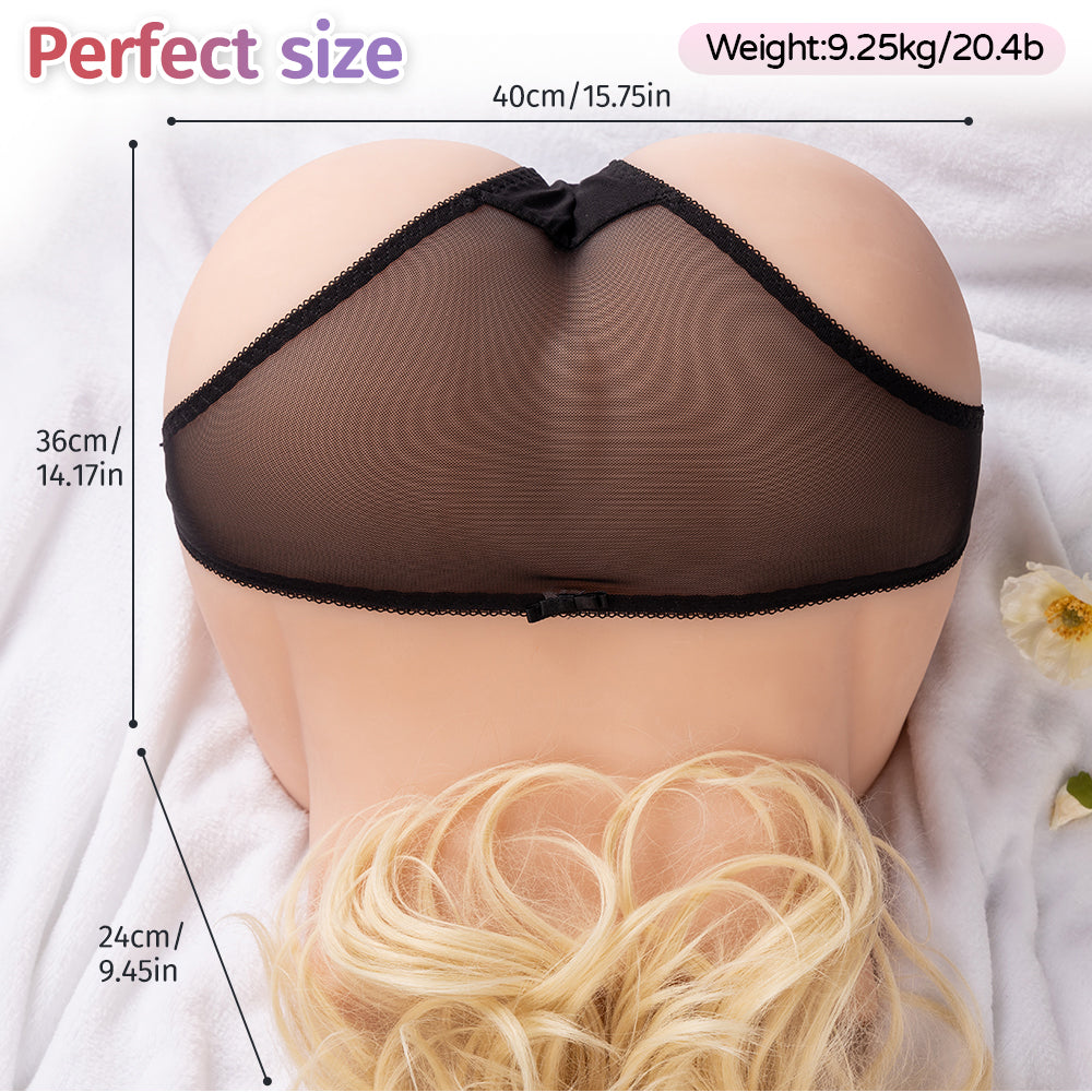 19.4LB Life Size Doggy Style Sex Doll Torso Realistic Big Ass Adult Toys Jenny