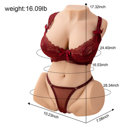 Mag 15.87LB Realistic Big Boobs Ass Real Doll Torso Female Life Size Sexdolls Male Masturbator Adult Toys