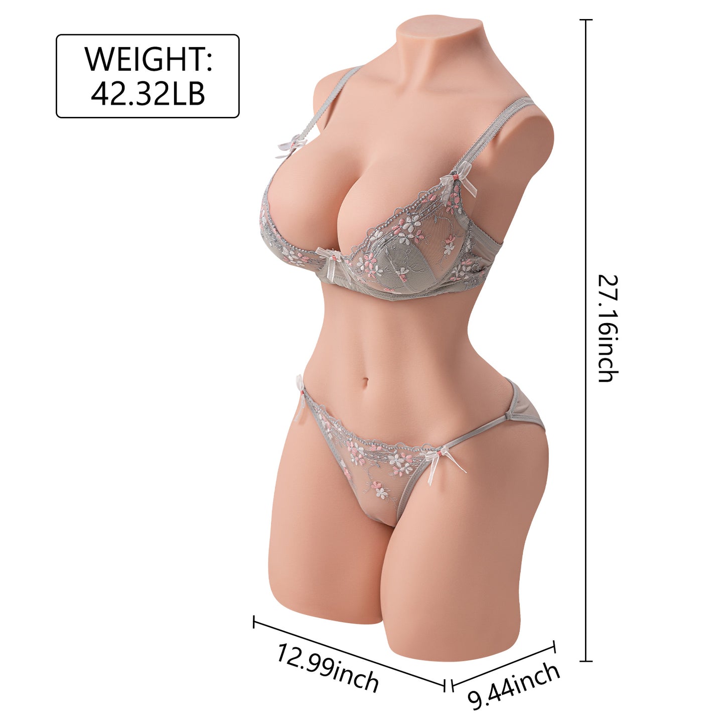 Erica 42.32LB Big Boobs Booty  Life Size Real Dolls Torso Sex Toys