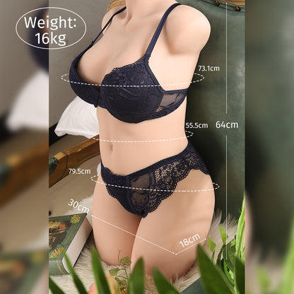 Isabella Big Boobs Vagina BBW Female Life Size Sex Doll Torso 34LB Realistic Love Dolls  Adult Toys