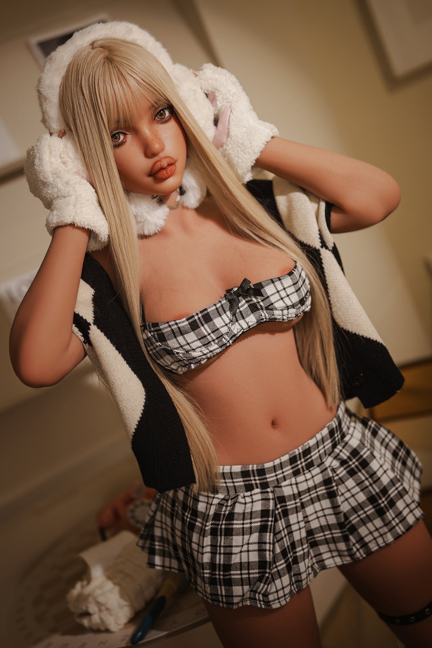 152cm Amanda C cup silver hair sex doll Rosretty Doll