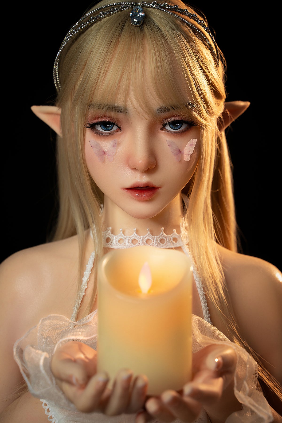 150cm Life-size A-cup Blonde Doll Elf Sex Doll Rosretty Doll