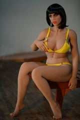 154cm short hair muscle line realistic TPE fitness sex doll HR Doll