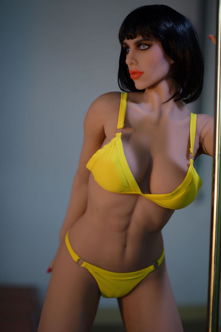 154cm short hair muscle line realistic TPE fitness sex doll HR Doll