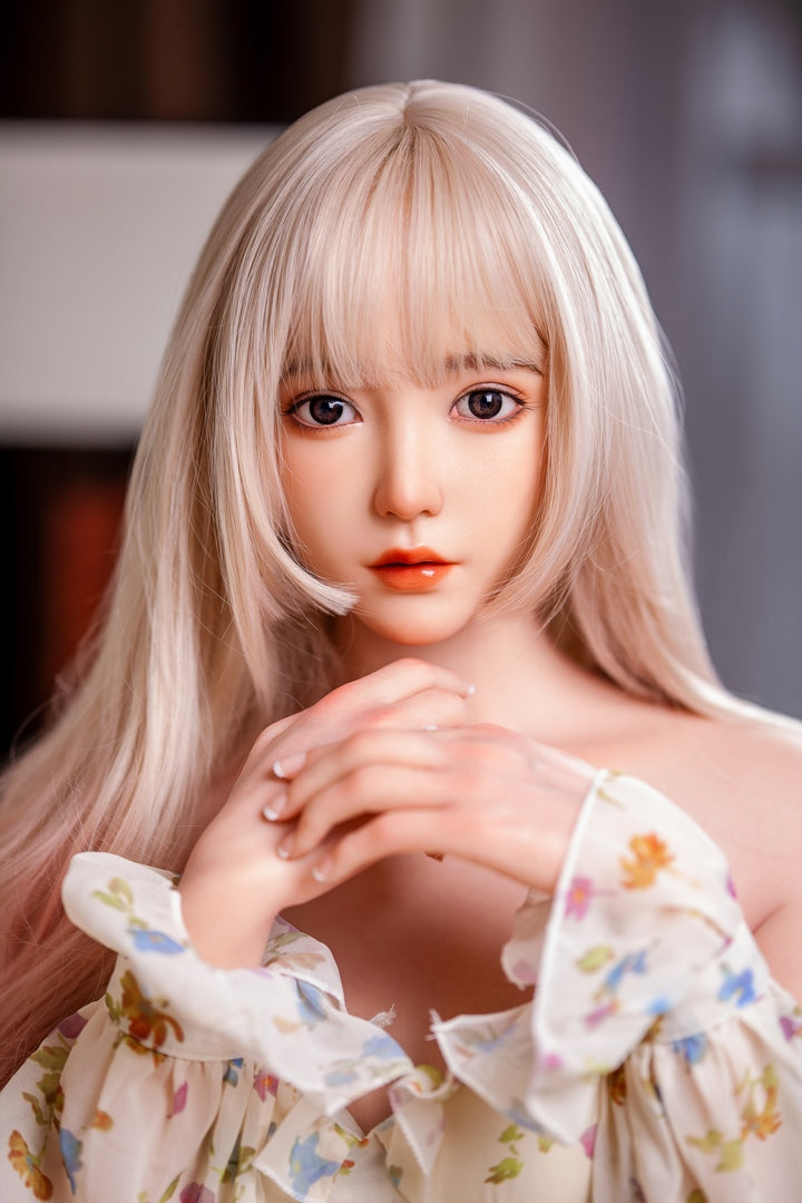 158cm Silver Hair Beauty Delicate Face C Cup TPE Sex Doll SHE doll