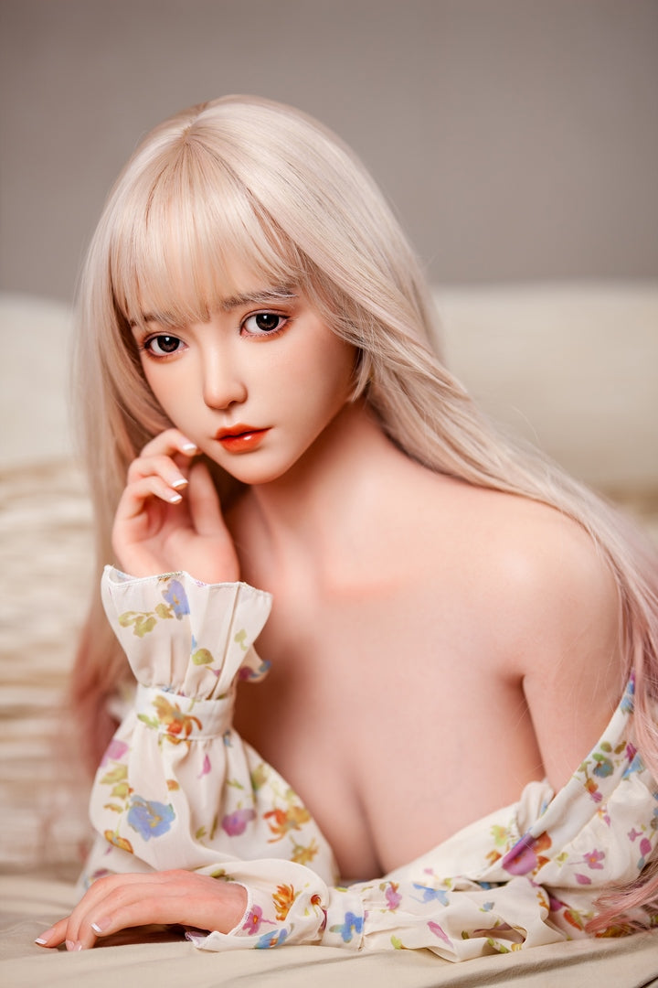 158cm Silver Hair Beauty Delicate Face C Cup TPE Sex Doll SHE doll