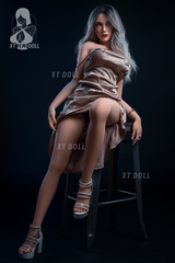 158cm Mercat F-cup Silicone head Grey hair Sexy pretty sex doll XT Doll -9