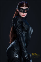 168cm B cup silicone sexy catwoman 3D sex doll Irontech doll