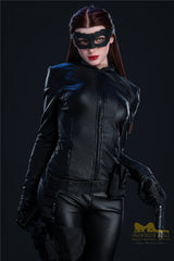 168cm B cup silicone sexy catwoman 3D sex doll Irontech doll