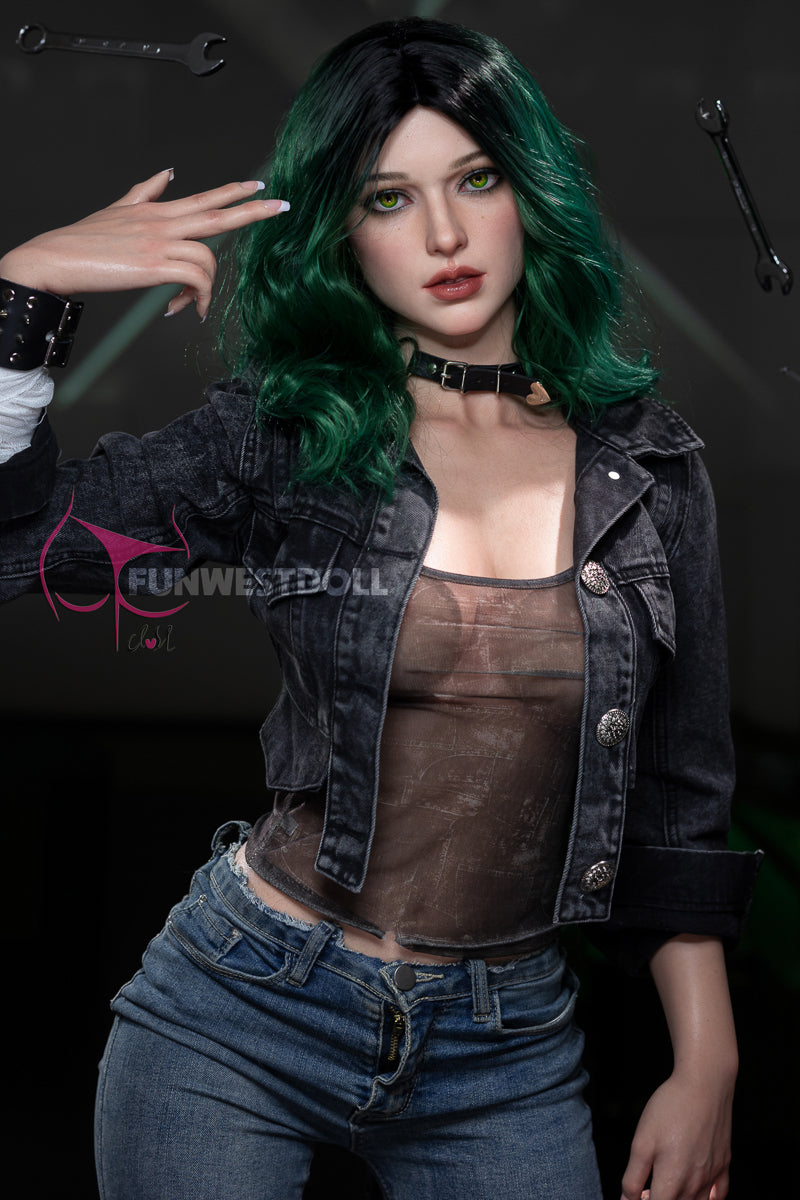 157cm Funwest Doll #045S White Alexa D Cup silicone sex doll