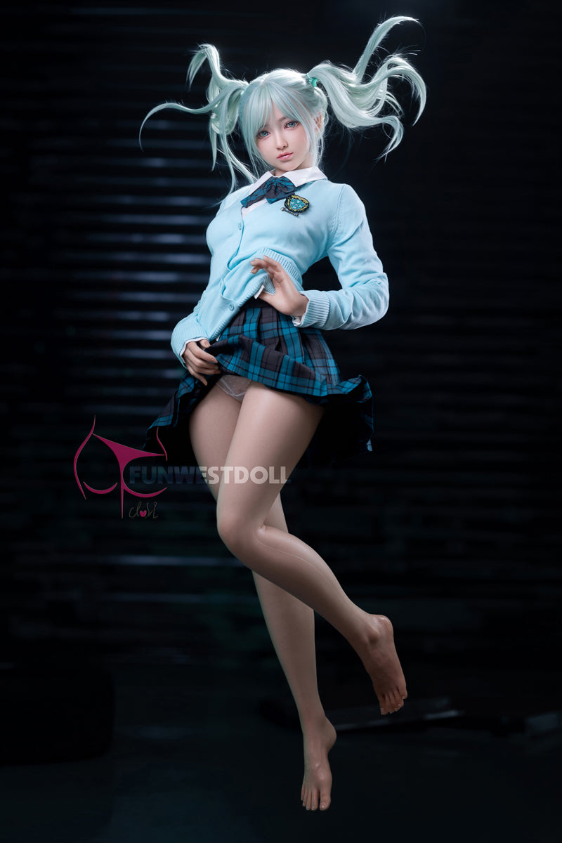 159cm 3D Anime Sex Doll A Cup Silicone Love Doll Funwest Doll