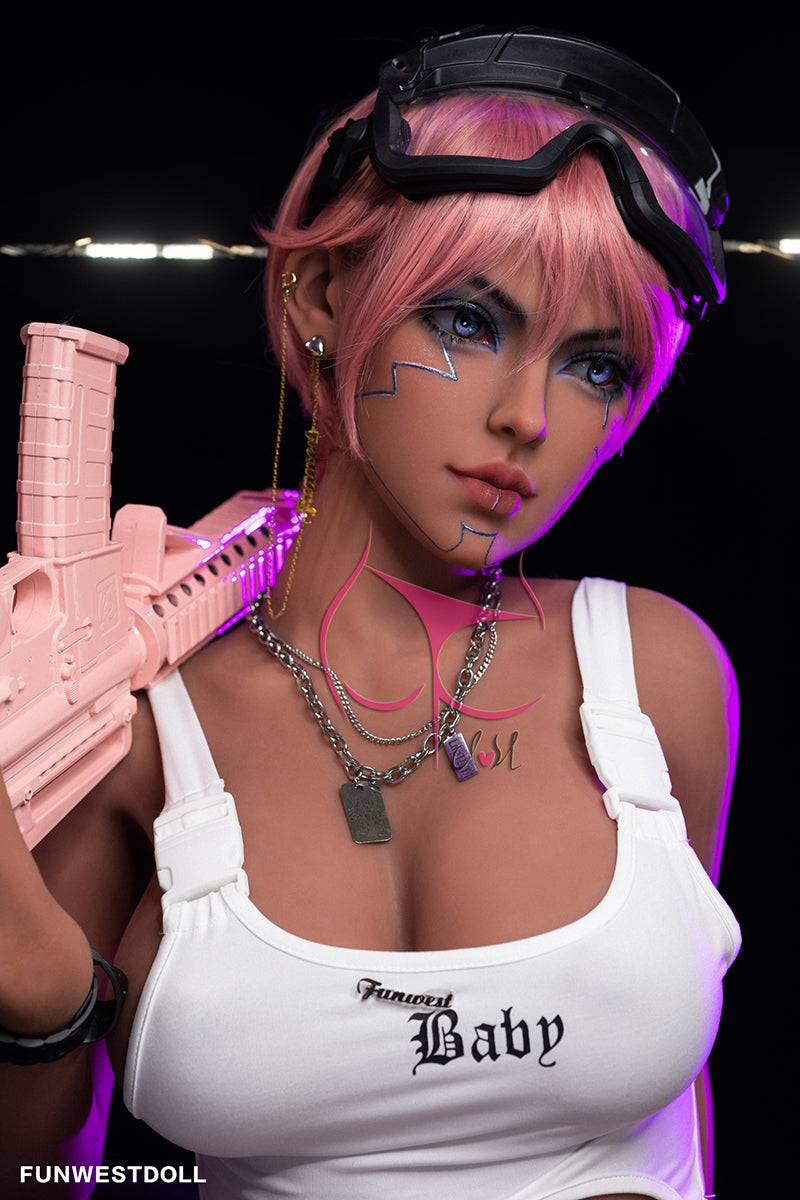 162cm F-Cup Sexy Pink Fantasy Anime Sex Doll With Short Hair Lexie