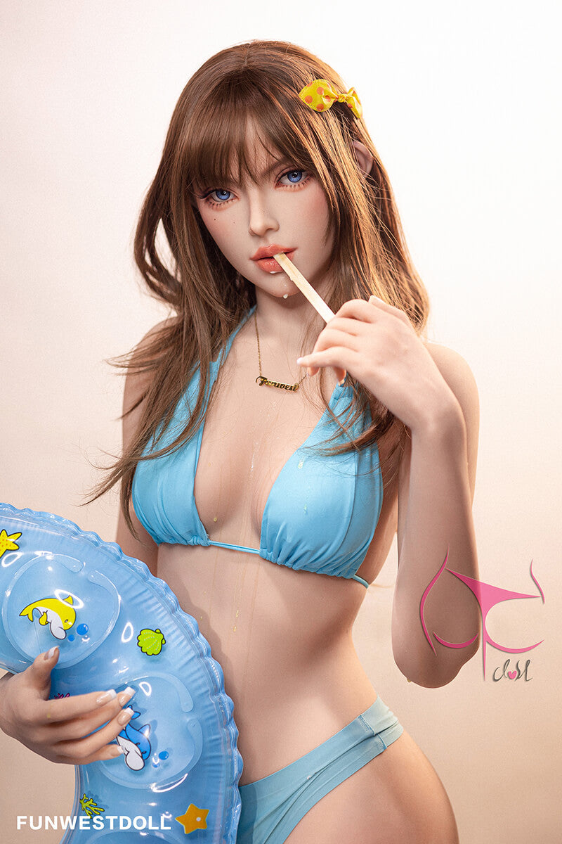 Wearing sexy and beautiful 157cm C cup TPE Funwest doll