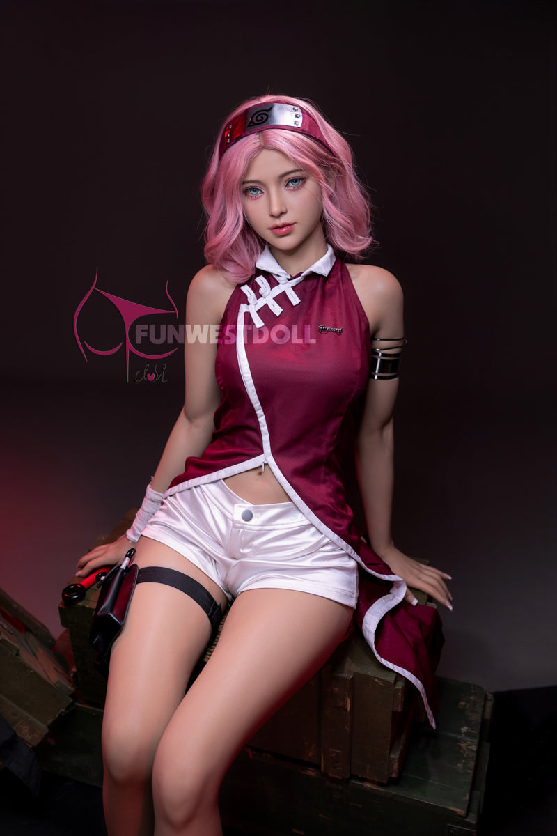 159cm tall pink hair small tits A cup sex doll