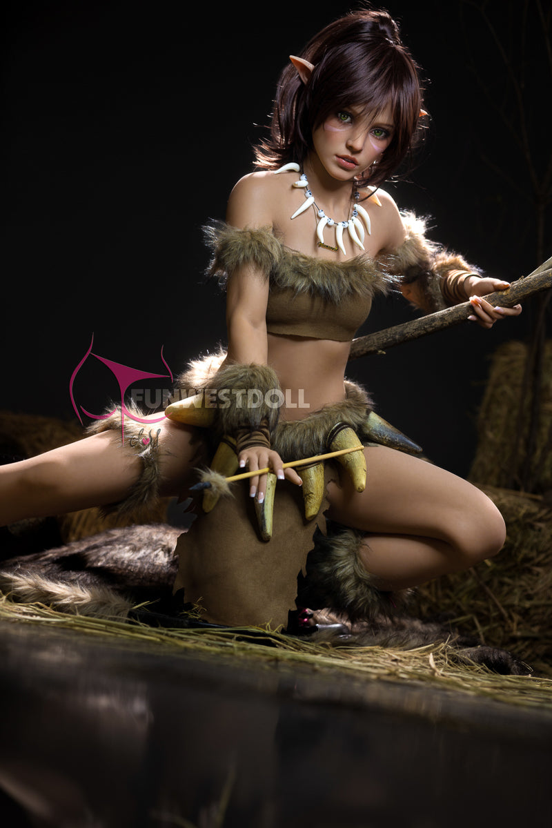 A Cup Funwest Doll Huntress Kylie 159 cm Short Hair Lifelike Sex Doll