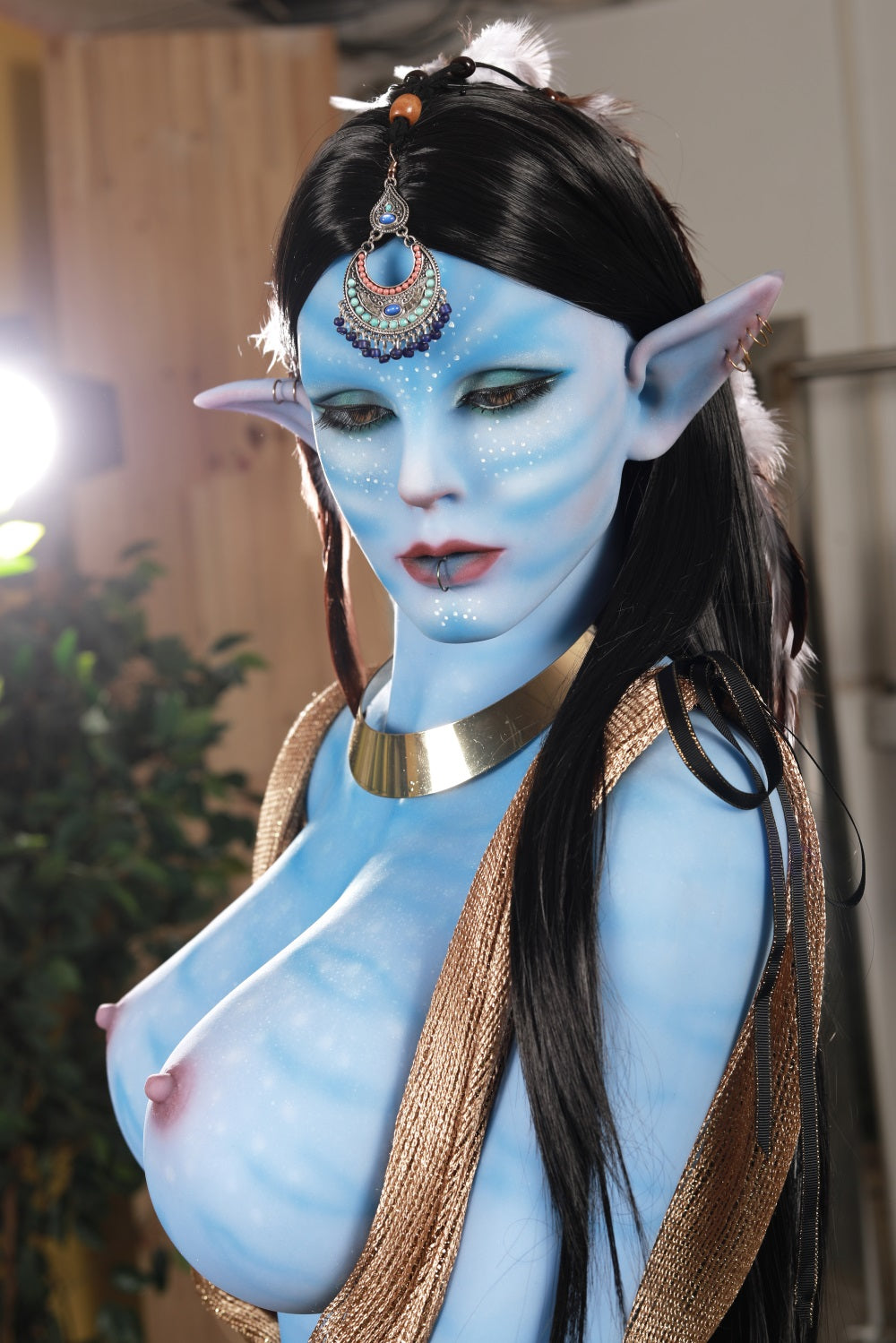 165cm Blue Alien TPE Monster Sex Doll Starry Doll