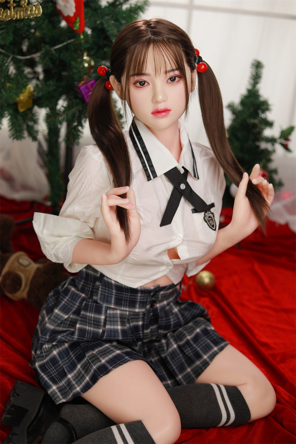 165cm cute silicone sex doll uniform COS Doll