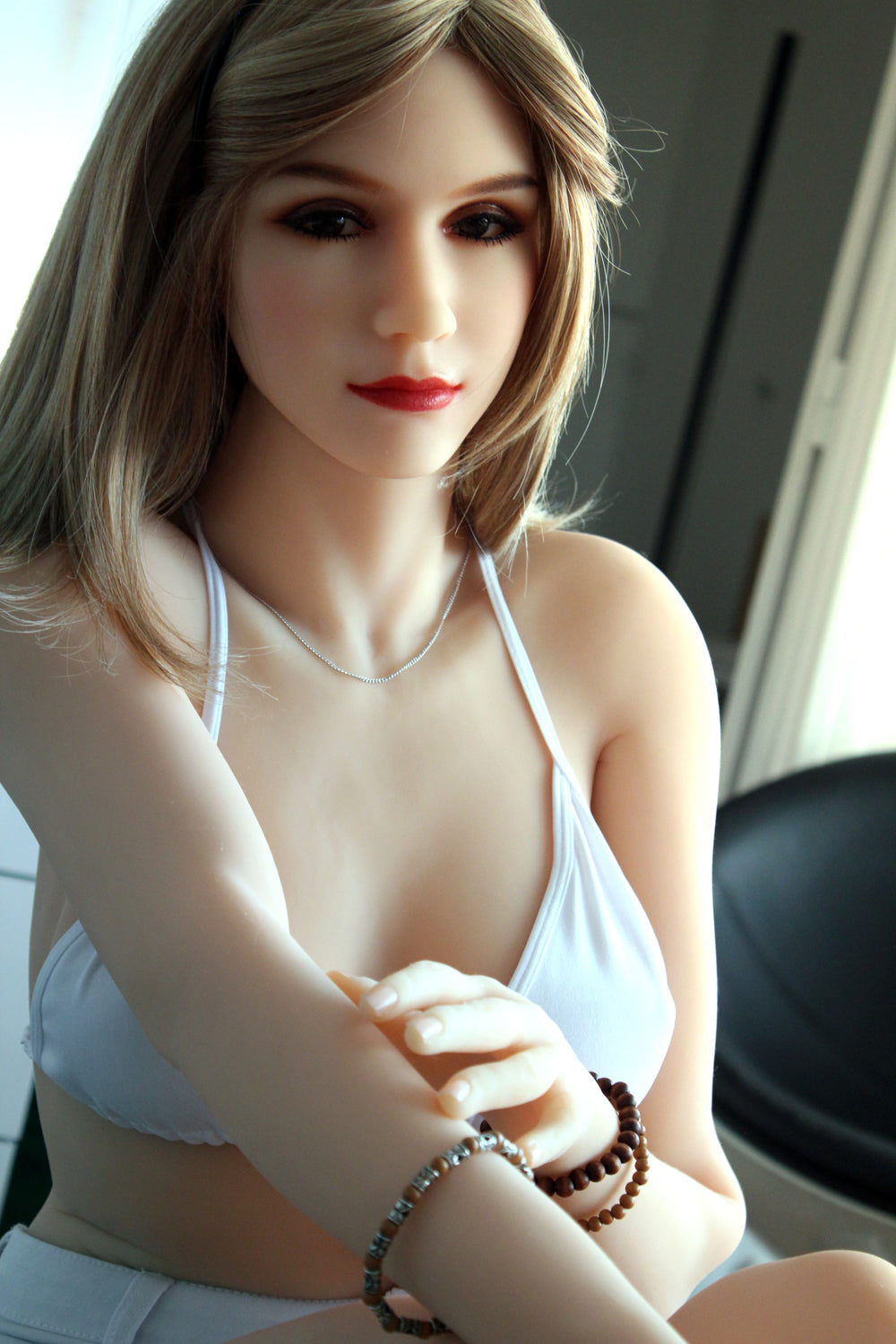 158cm Silver Hair Spanish Girl B Cup Sex Doll HR Doll