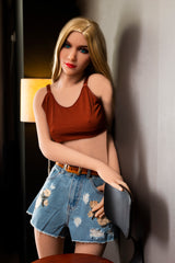 166cm Jolien - Sports Girl Beautiful Virgin A Cup Normal Skin HR Doll Blonde Skinny Sex Doll