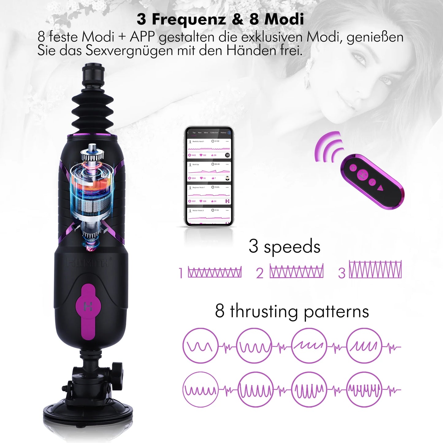 Hi Smith Fickmaschine Capsule Multifunctional Sex Machine