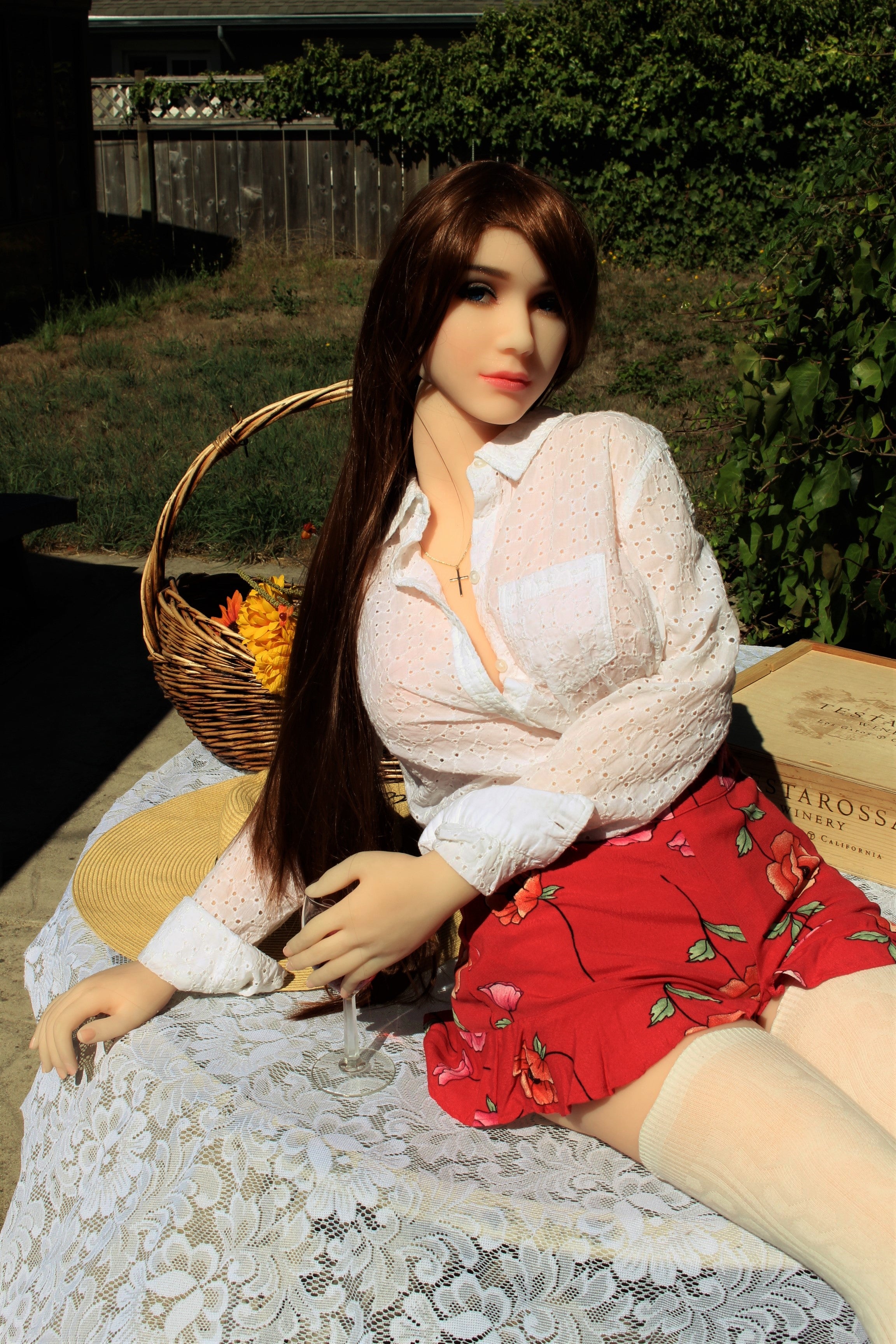 161cm White Shirt Sexy Female Sex Doll HR Doll