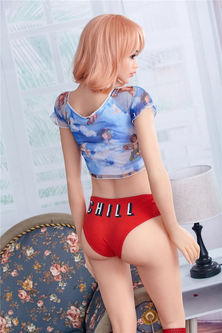 Ada165cm realistic small breast thin high quality TPE sex doll Irontech doll