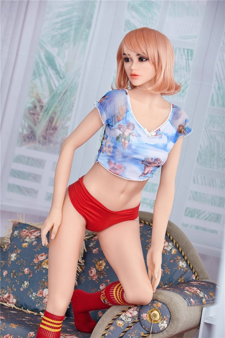 Ada165cm realistic small breast thin high quality TPE sex doll Irontech doll