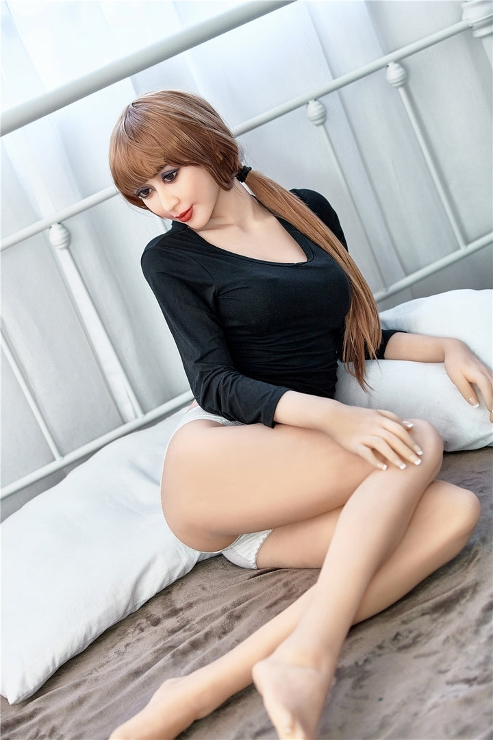 165cm Asian B cup skinny sex doll TPE Irontech doll