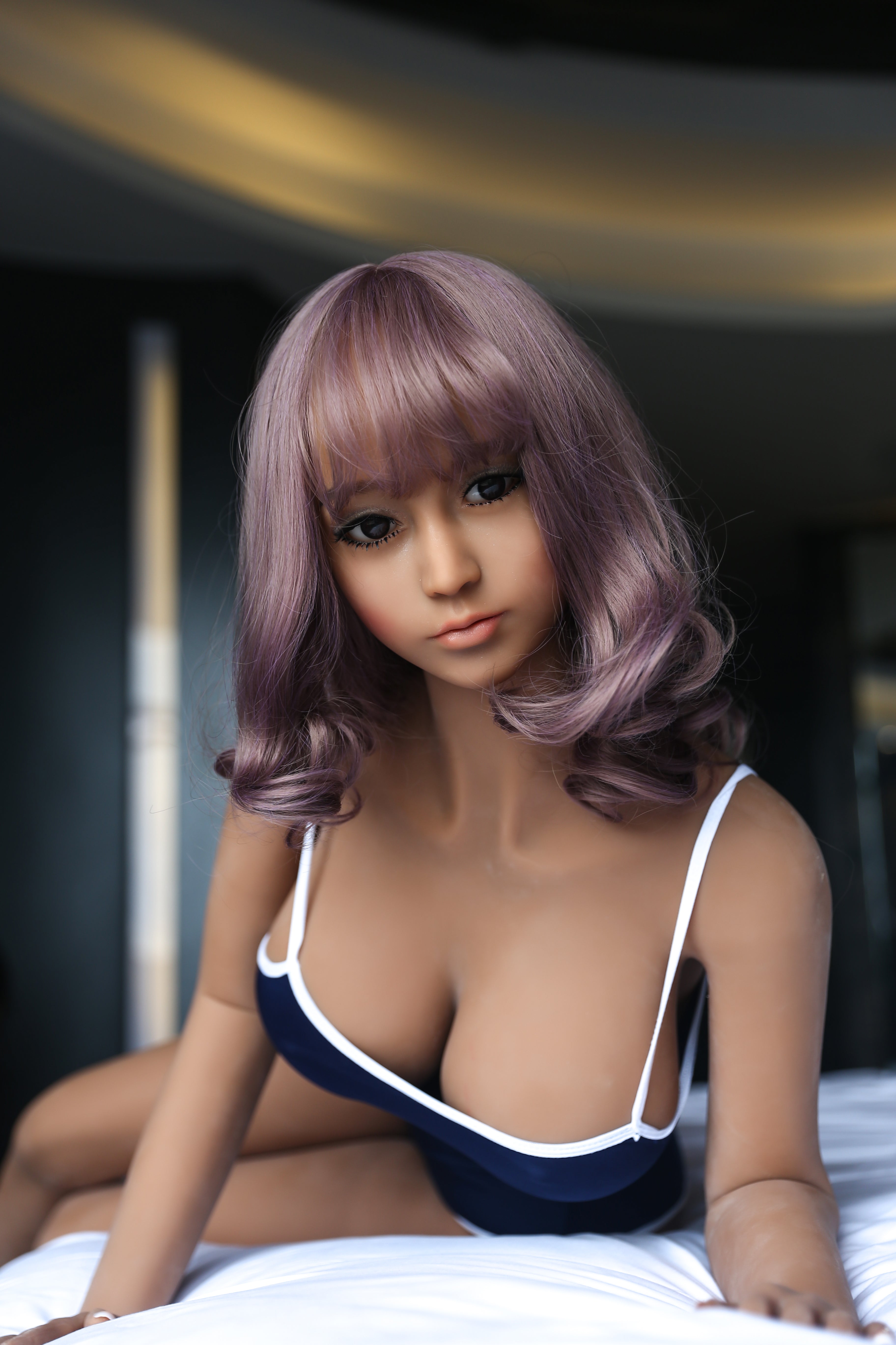 158cm Purple Wig F Cup Sexy Sex Doll COSDoll