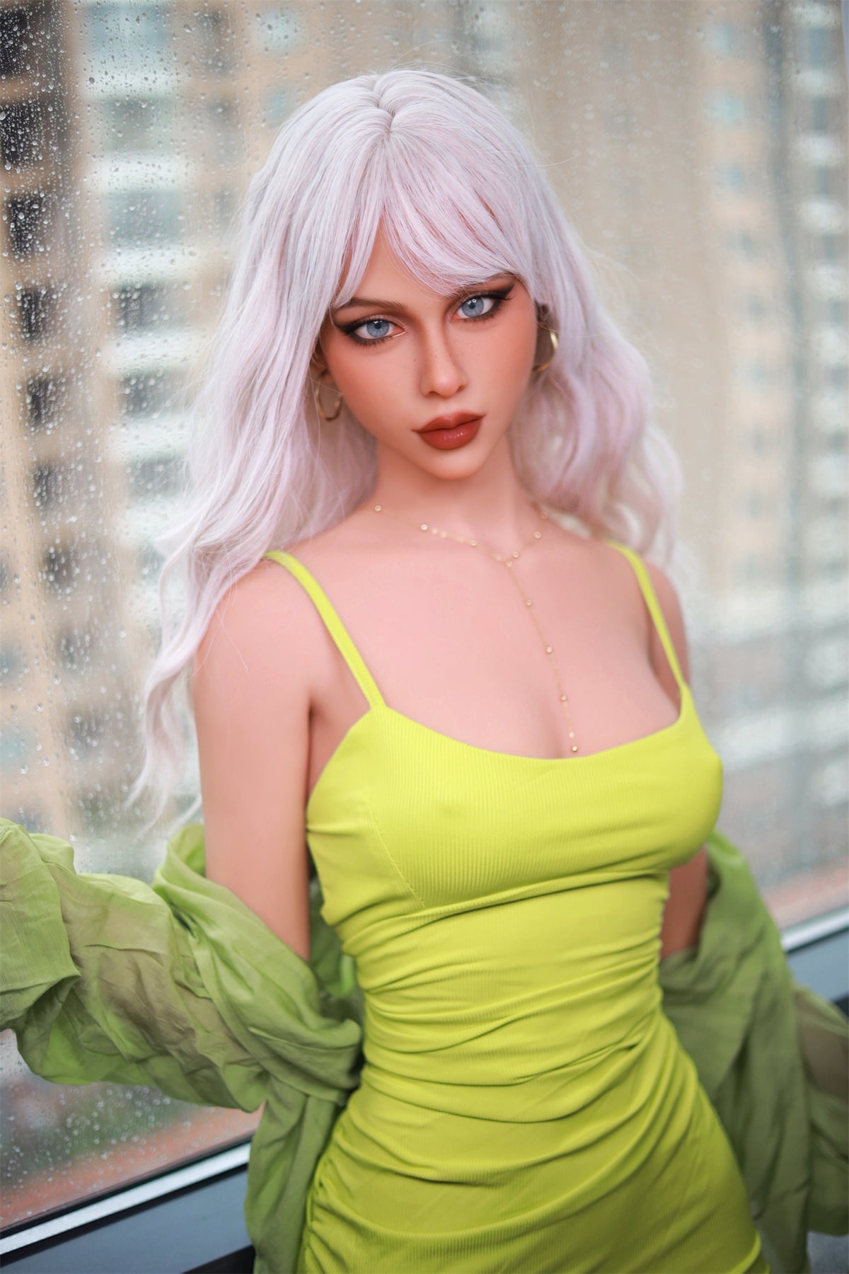 160cm White Hair C Cup Life-size TPE Love Doll Fire Doll