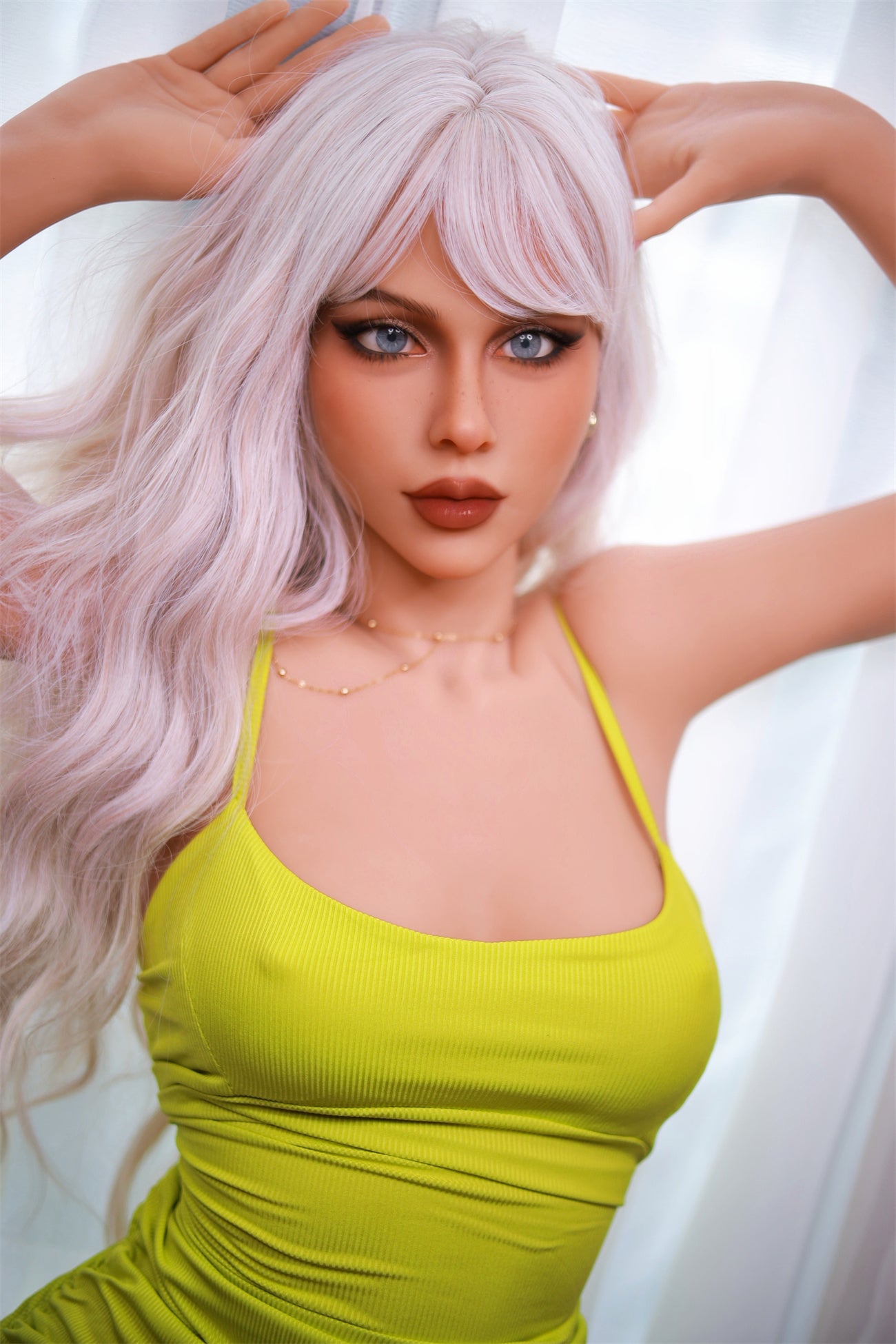 160cm White Hair C Cup Life-size TPE Love Doll Fire Doll