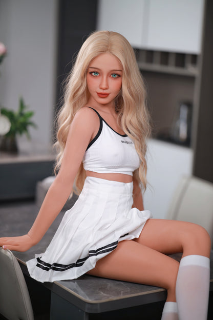 157cm blonde C cup young girl slim sex doll Fire doll new arrival