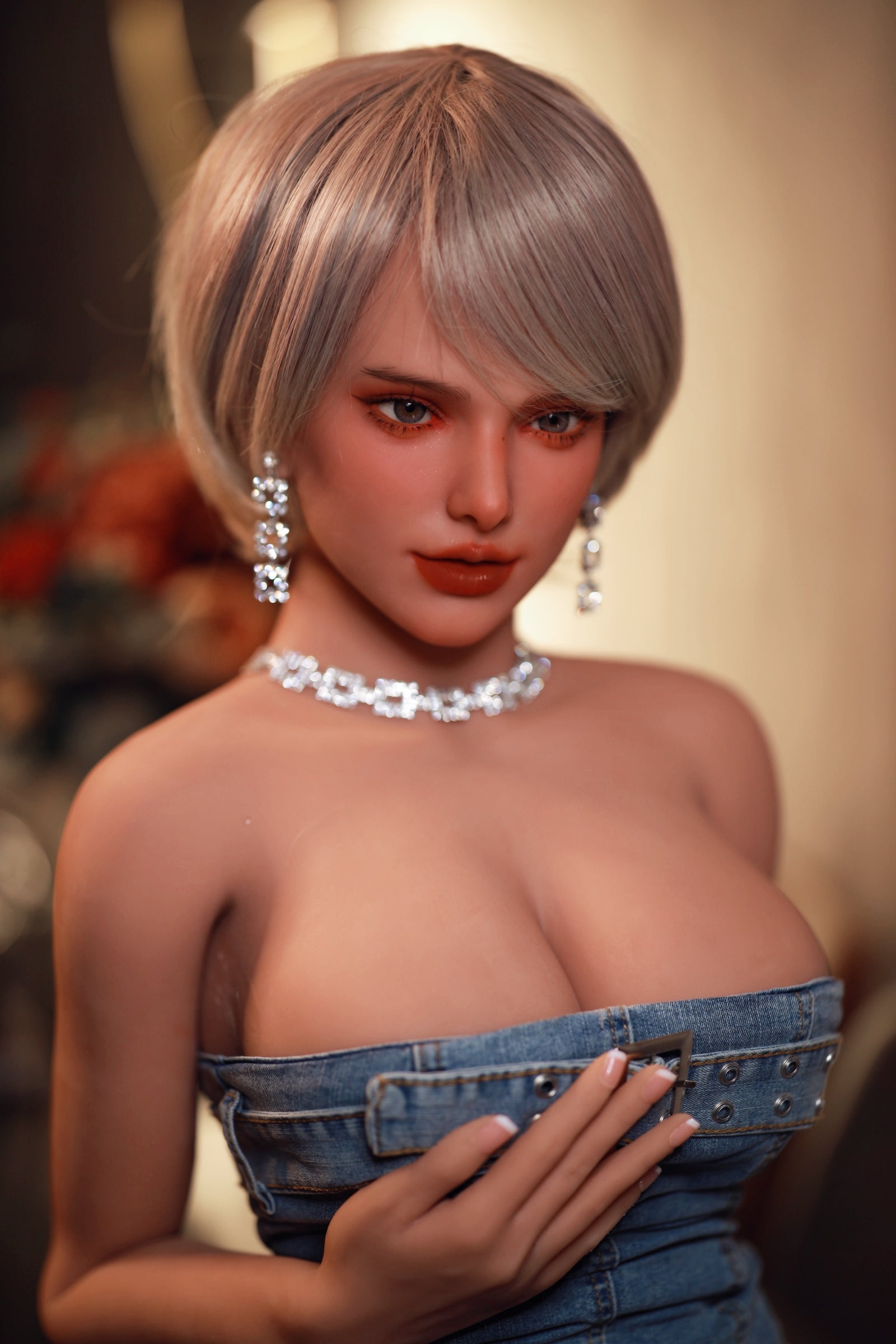 163cm Irene-Short hair lady E cup hot sex doll Fire doll