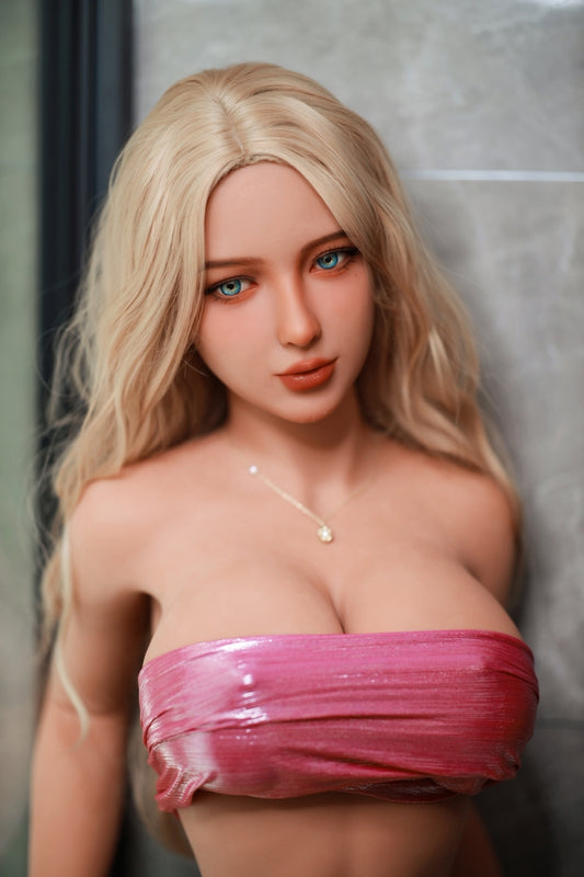 162cm Salome-D-Cup Blonde Hot TPE Lifelike Sex Doll Fire Doll