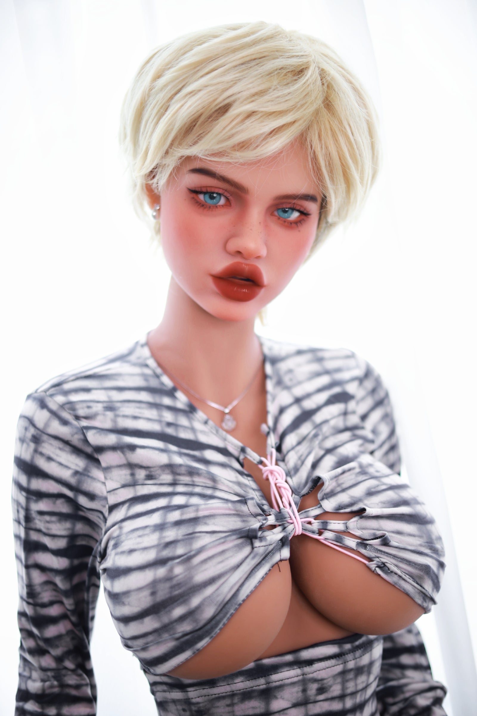 166cm short hair German girl E cup real doll TPE realistic sex doll Fire doll