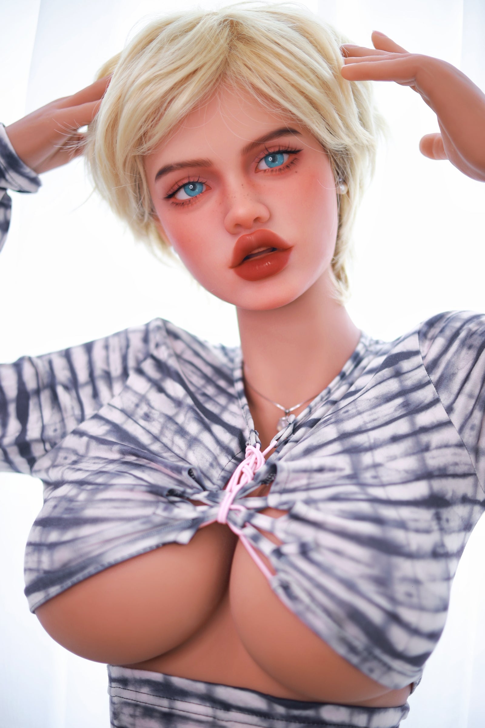 166cm short hair German girl E cup real doll TPE realistic sex doll Fire doll