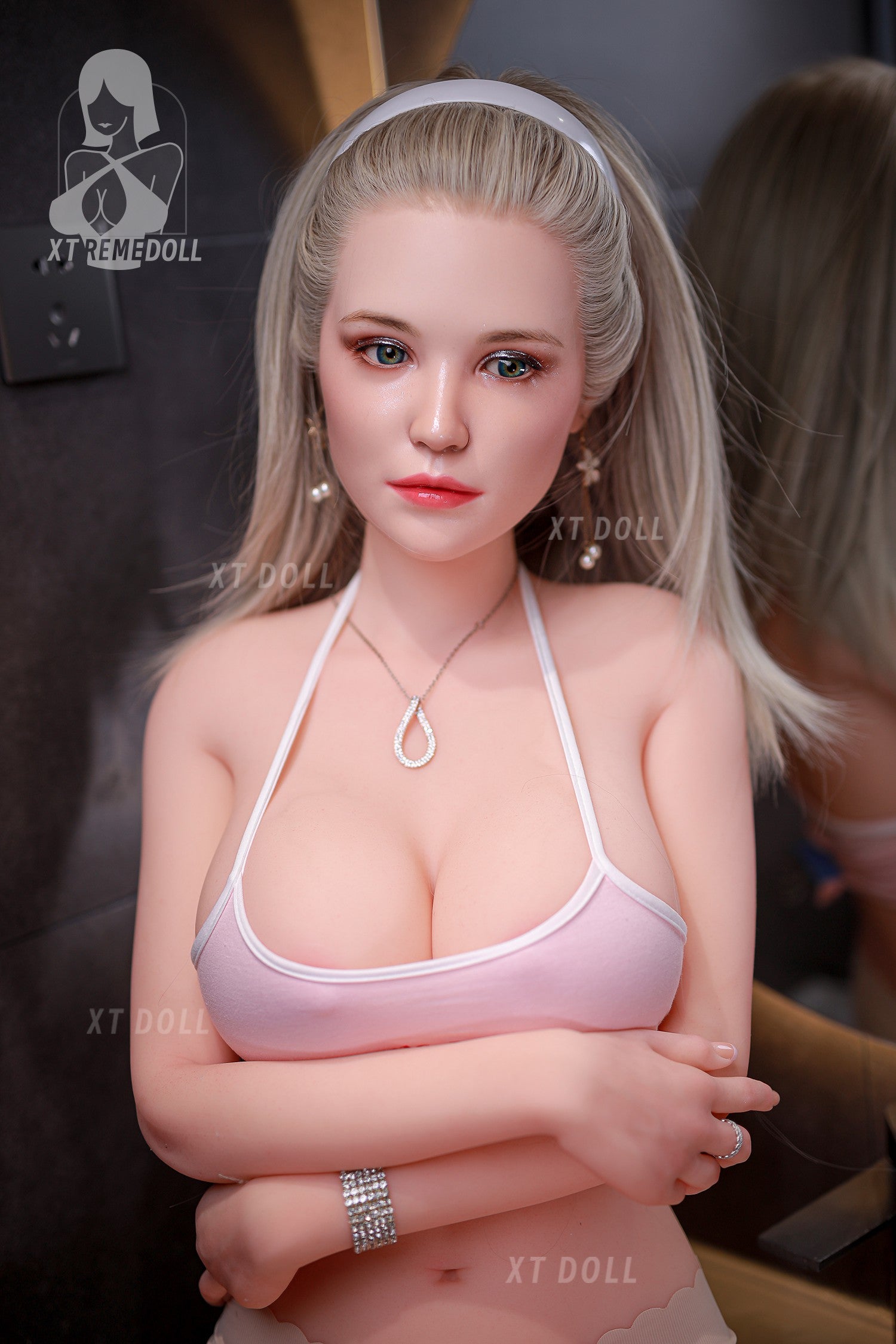 158cm Sally F-cup Perfect Body Silicone Head + TPE Body Sex Doll XT Doll -10